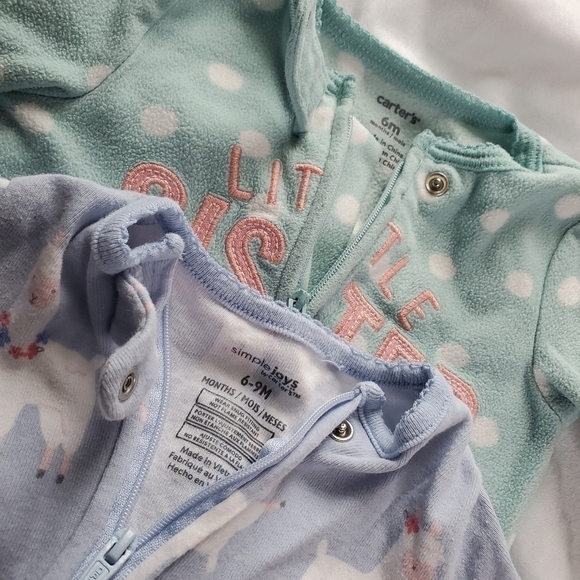 2 Footed Zippered Sleeper Pyjamas - 6m, 6-9m - Picture 3 of 4